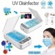 Boîte de stérilisateur de téléphone rechargeable par lumière UV USB, armoire de désinfection de désinfectant personnel de nettoy
