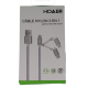 CABLE NYLON 3 EN 1 lightning Micro USB Type-C