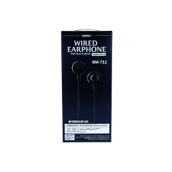 REMAX RM-711 WIRED EARPHONE (NOIR)