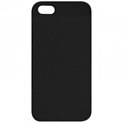 COQUE IPHONE 5,5S,SE ASPECT CUIR NOIR