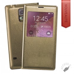 FLIP COVER POUR SAMSUNG NOTE 7 GOLD