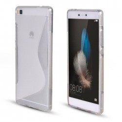 SILICONE S HUAWEI MATE 8 BLANC TRANSPARENT
