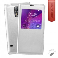 FLIP COVER POUR SAMSUNG NOTE 3 NEO NOTE 3 LITE BLANC