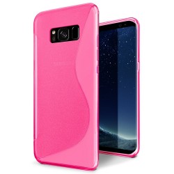 SILICONE S POUR SAMSUNG S8 ROSE