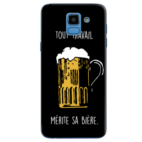 COQUE SILICONE POUR SAMSUNG J6 BIERE