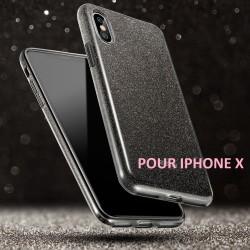 coque silicone paillettes iphone x
